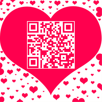 廈門(mén)大學(xué)附屬?gòu)B門(mén)眼科中心微信二維碼-粉紅愛(ài)心